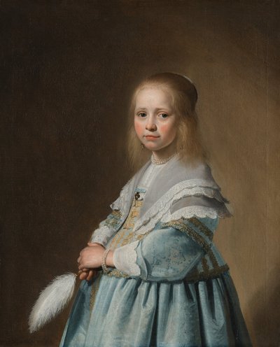 Portrait of a Girl in Blue by Johannes Cornelisz. Verspronck
